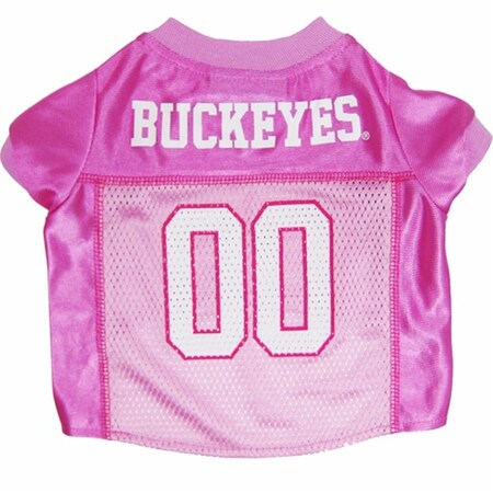 Pets First Ohio State Buckeyes Pink Dog Jersey - Large pfoh4019-0004